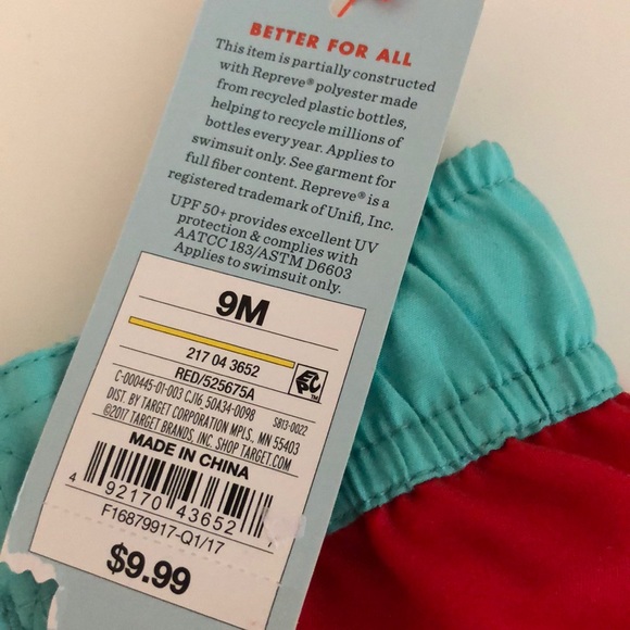 Cat & Jack Baby Boy Multicolored Swim Trunks - Picture 2 of 3